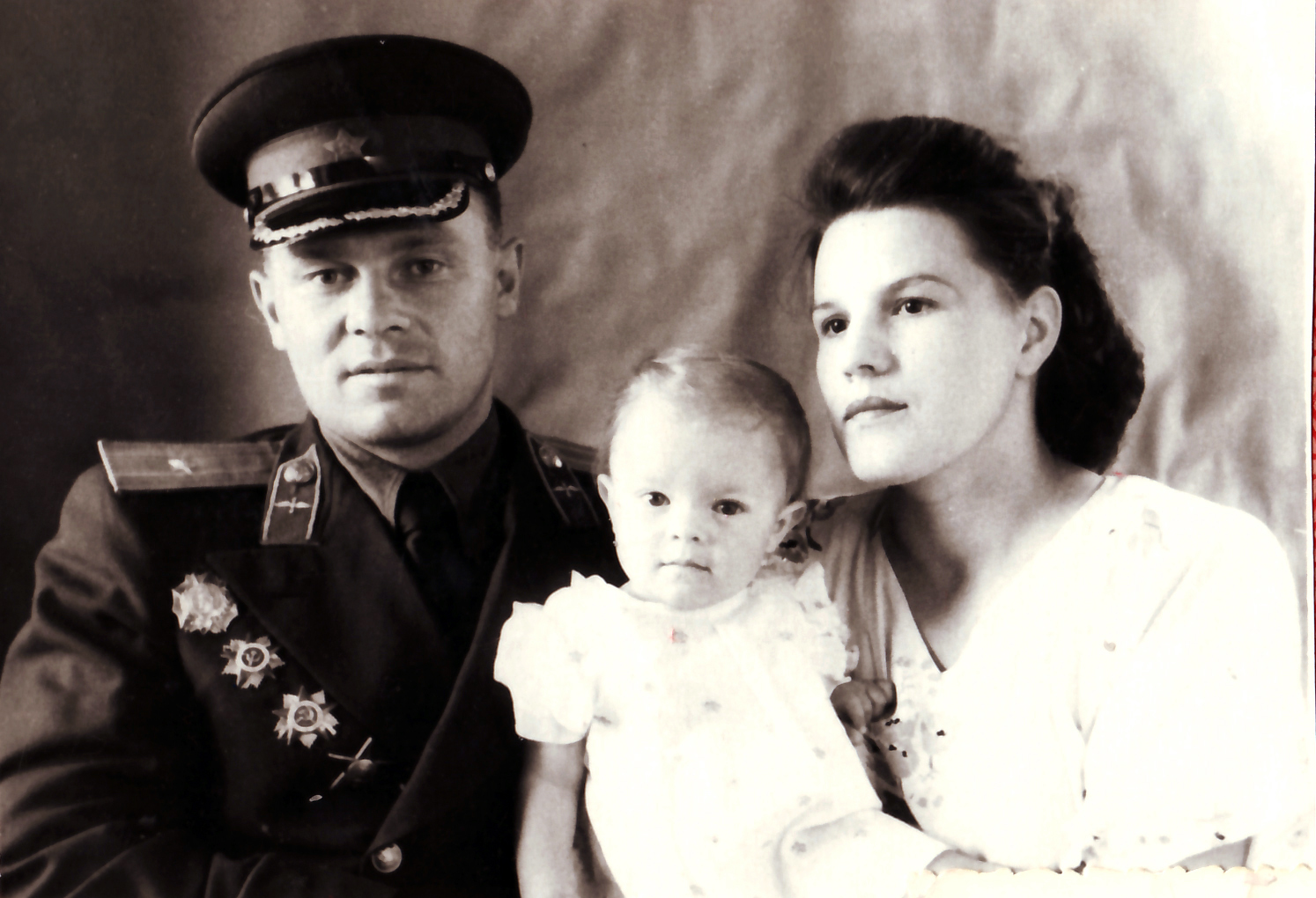 Кудрявцев Борис с женой и дочерью